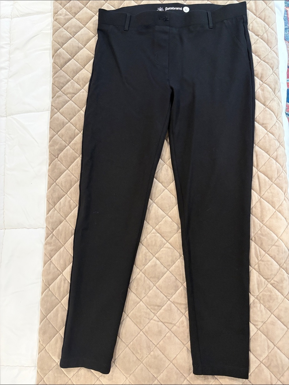 Betabrand Black women’s Dress Pants - Tapered Fit